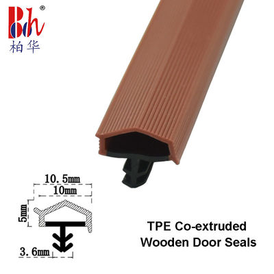 Форма Со-прессовала прокладки запечатывания TPE резиновые Weatherstrip краснокоричневый цвет