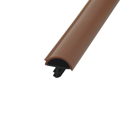 Запечатывание Weatherstripings штранг-прессования Co двери формы d деревянное обнажает цвет 12*5mm Teak