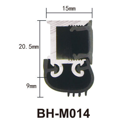 Винт прокладки уплотнения алюминиевой двери 6063 нижний зафиксированный с силиконовой резиной