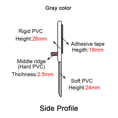 зазоры 30mm мочат цвет серого цвета прокладки уплотнения двери доказательства нижний