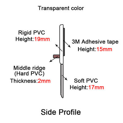 Уплотнения двери PVC ядровой ленты клея доказательства 3M само- слипчивые